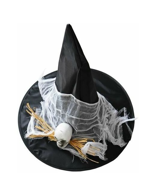 Веселуха Колпак Ведьма с черепом украшение декор для Хэллоуина