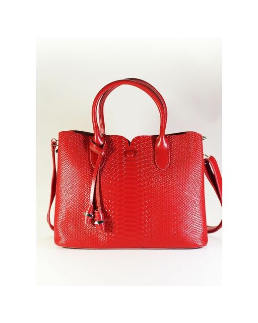 BagSTORY сумка на плечо DONY красного цвета из натуральной кожи