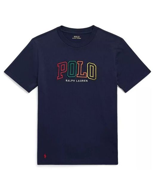 Polo Ralph Lauren Футболка XL подростковая темно с цветным лого