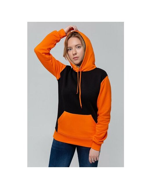 Магазин Толстовок Black-Orange Hoodie Черно худи подростковое 3XL-50-52--
