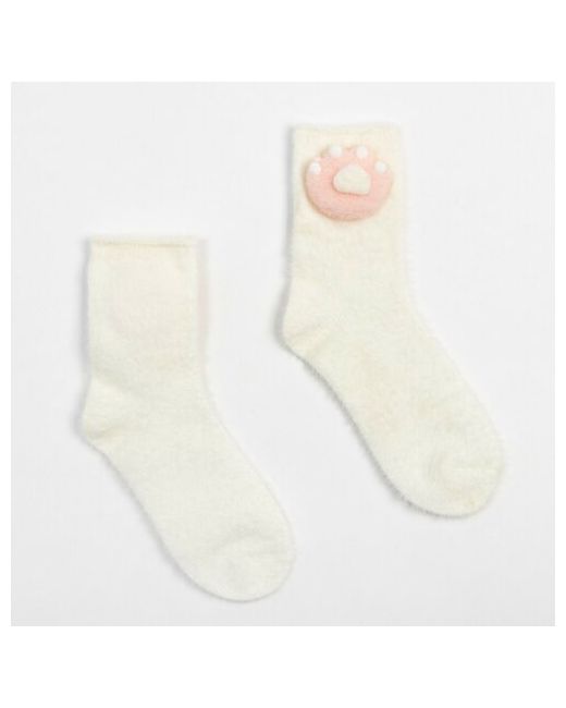Minaku носки махровые с нашивкой размер 36-39 23-25 см