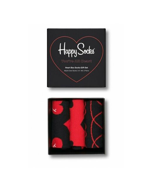 Happy Socks Подарочный набор носков унисекс 3-Pack I Love You Socks Gift Set