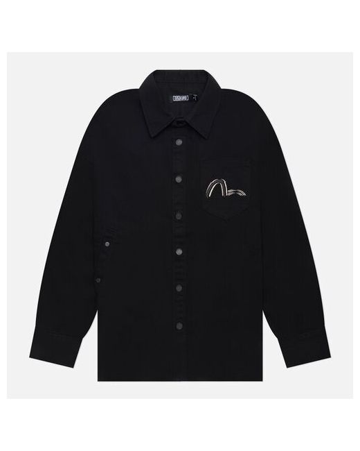 Evisu джинсовая куртка Evisukuro 2-Way Embroidered Shirt Размер S