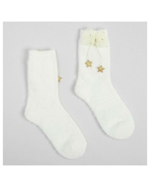 Minaku носки махровые с бантиком размер 36-39 23-25 см