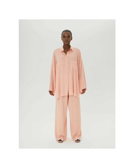 LA the brand Костюм пижамного стиля oversize рубашка и широкие брюки