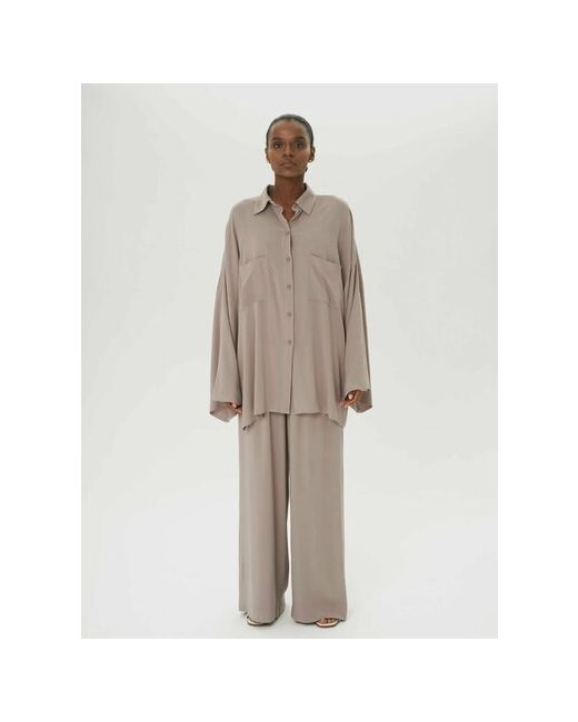 LA the brand Костюм пижамного стиля oversize рубашка и широкие брюки