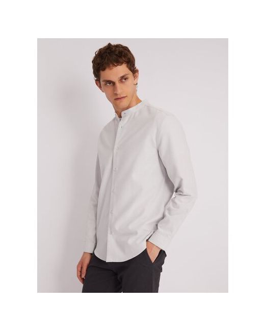 Zolla Офисная рубашка с воротником-стойкой и длинным рукавом размер XL
