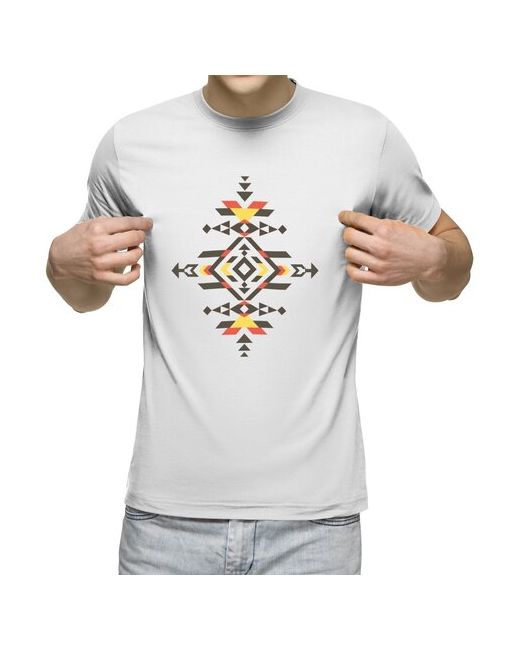 US Basic футболка Этнический узор 2XL меланж