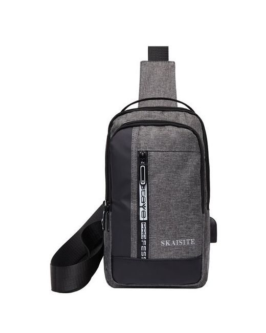Bags-Art Сумка кросс-боди повседневная внешний карман карманы внутренний водонепроницаемая отверстие для наушников черный
