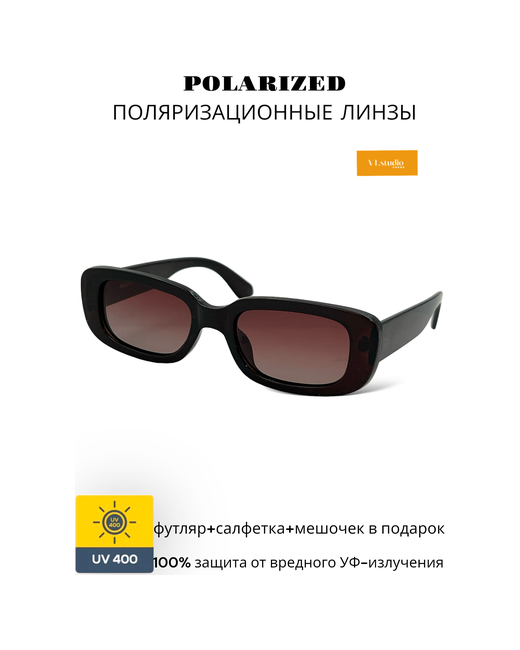 Bolaini Солнцезащитные очки квадратные оправа поляризационные с защитой от УФ