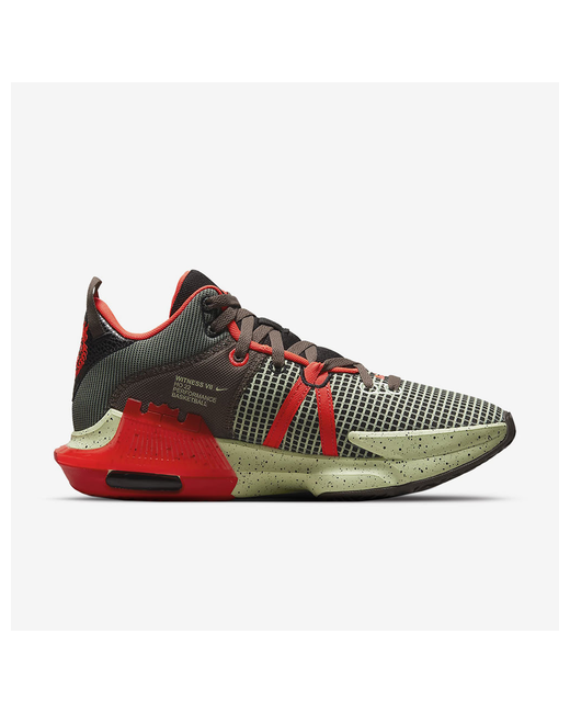 Nike Ботинки баскетбольные размер 12US красный черный