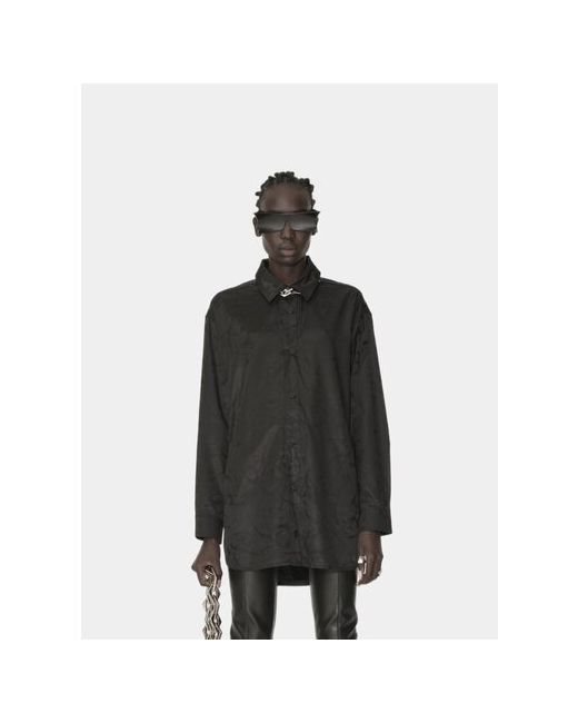 Han Kjobenhavn Рубашка классический стиль прямой силуэт длинный рукав однотонная размер 38 черный