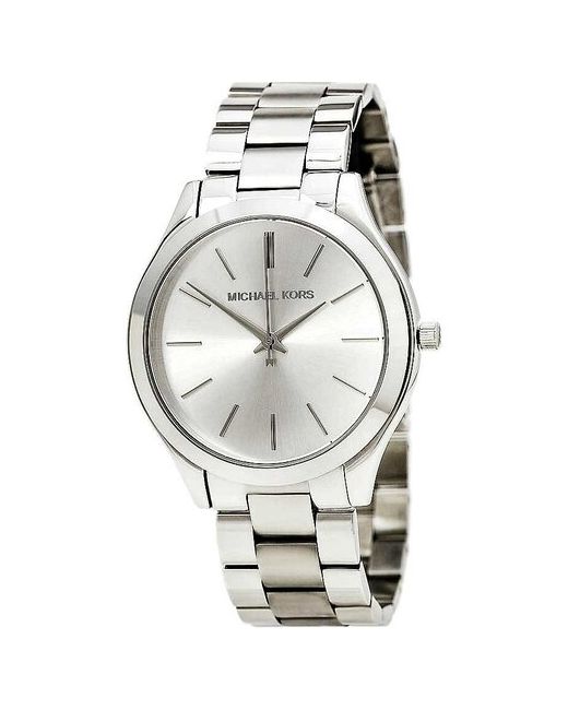 Michael Kors Наручные часы Часы Металлические Runway кварцевые водонепроницаемые серебряный