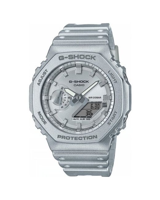 Casio Наручные часы G-Shock GA-2100FF-8AER кварцевые водонепроницаемые серебряный