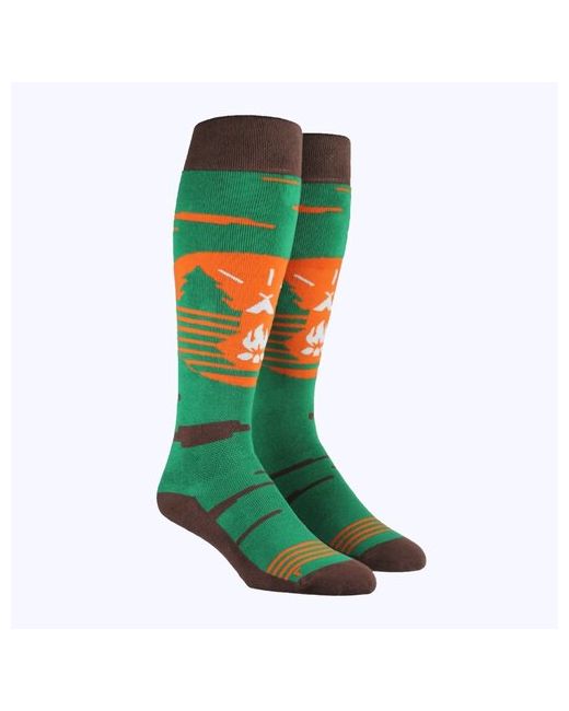 Stinky Носки для зимних видов спорта Socks Unplugged Зеленые Размер S/M