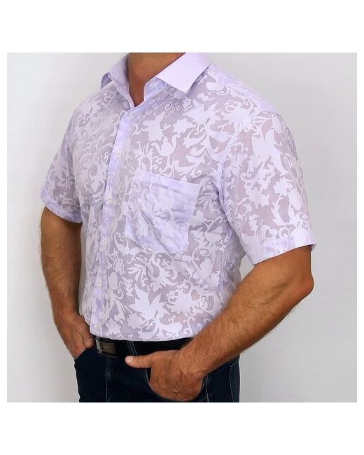 Largo Рубашка нарядный стиль прилегающий силуэт классический воротник короткий рукав без карманов размер 40