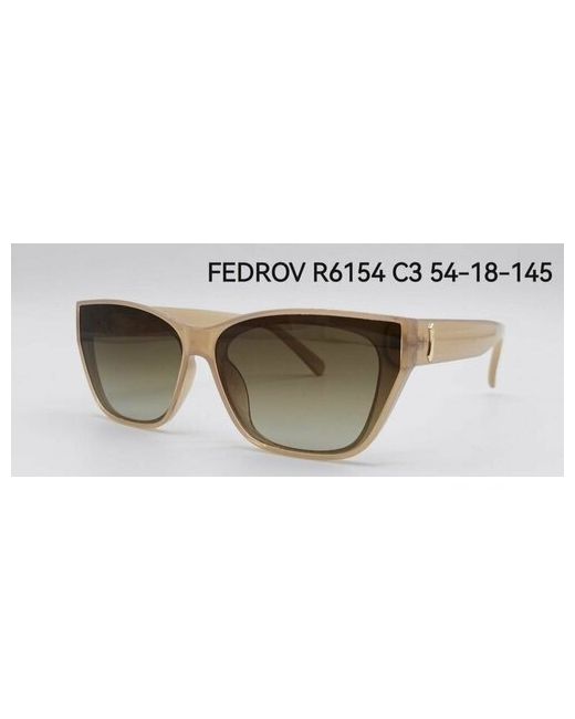 Fedrov Солнцезащитные очки прямоугольные оправа поляризационные для