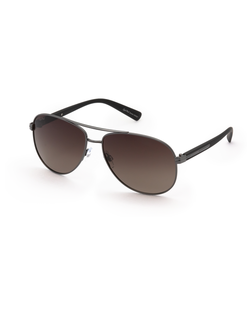 StyleMark Солнцезащитные очки авиаторы оправа металл поляризационные с защитой от УФ градиентные устойчивые к появлению царапин для черный/черный