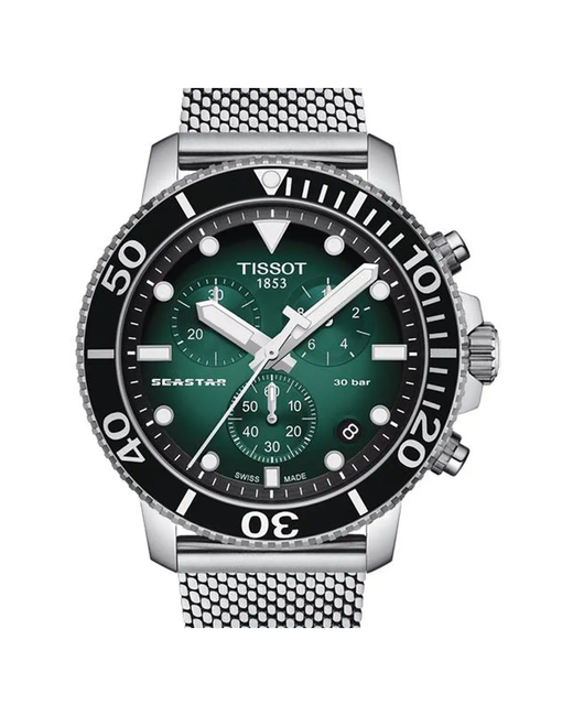 Tissot Наручные часы Спорт Seastar 1000 Chronograph T120.417.11.091.00 кварцевые хронограф