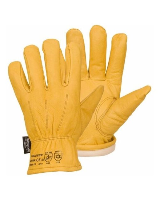 S. Gloves Утепленные кожаные перчатки из лицевой кожи NEMAN размер 11 31998-11