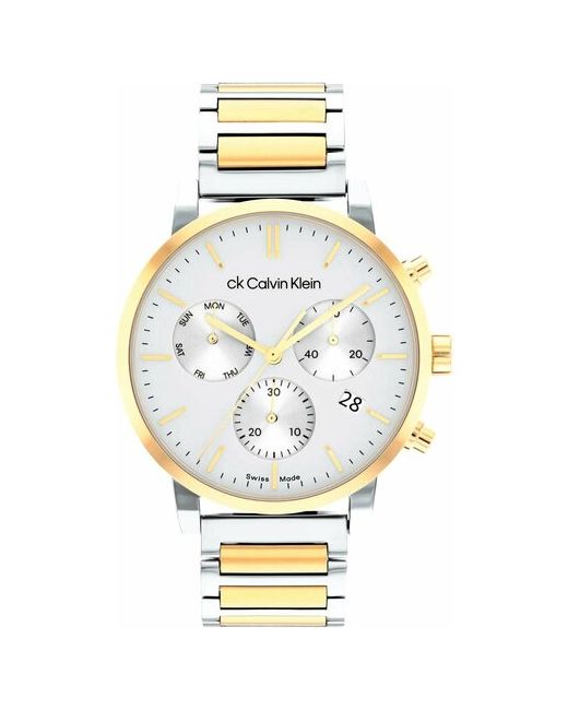 Calvin Klein Наручные часы Швейцарские наручные 25000028 с хронографом серебряный