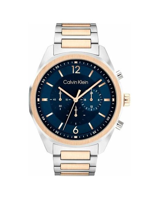 Calvin Klein Наручные часы Швейцарские наручные 25200265 с хронографом серебряный