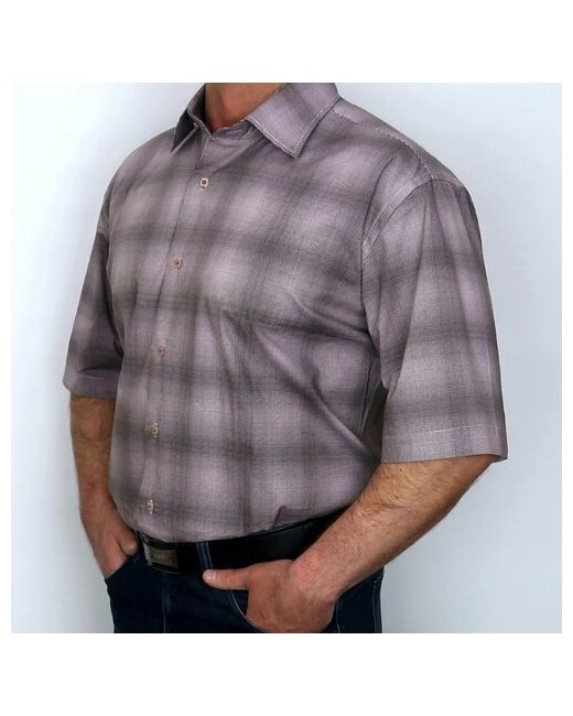 Bossado Рубашка нарядный стиль прилегающий силуэт короткий рукав размер M