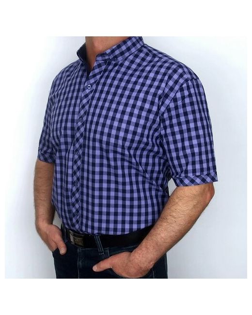 Moutain Power Рубашка нарядный стиль прилегающий силуэт короткий рукав размер S голубой