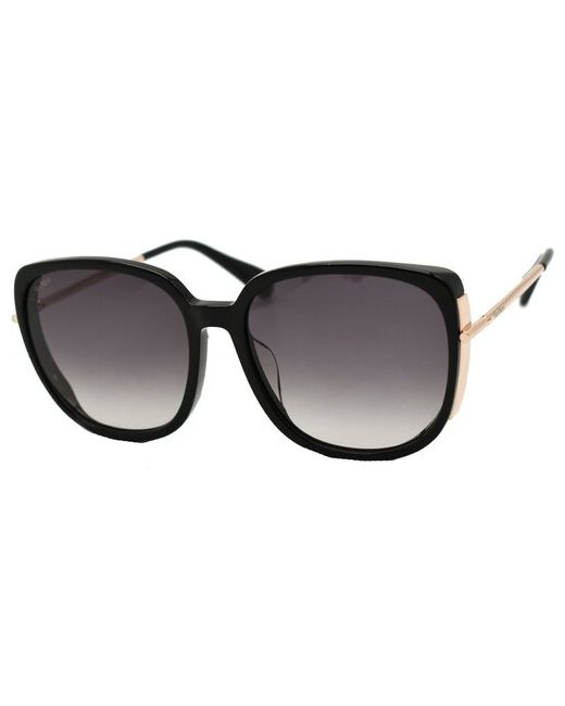 Max Mara Солнцезащитные очки бабочка оправа металл с защитой от УФ для черный/черный
