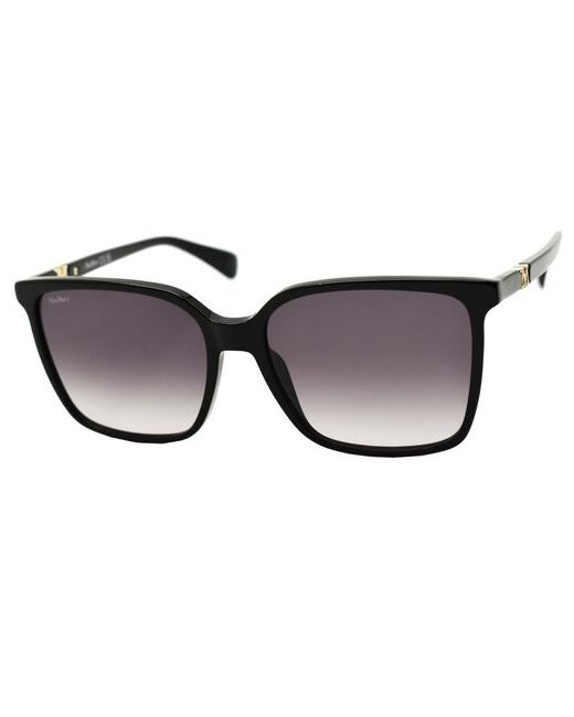Max Mara Солнцезащитные очки квадратные градиентные с защитой от УФ для черный/черный