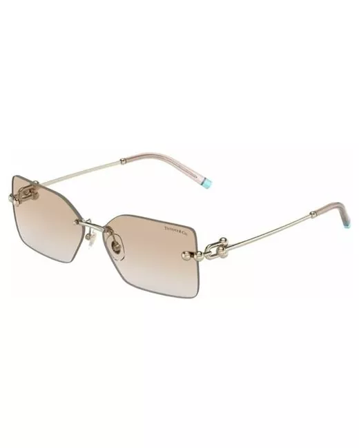 Tiffany Солнцезащитные очки прямоугольные оправа для золотой/золотой