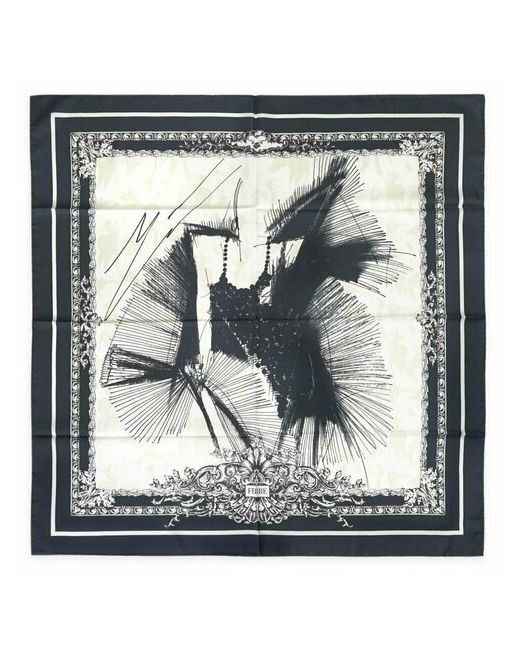 Gf Ferre' Платок натуральный шелк 90х90 см черный
