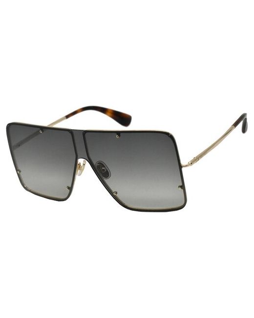 Max Mara Солнцезащитные очки монолинза оправа градиентные с защитой от УФ для золотой/золотой