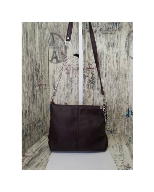 Elena leather bag Сумка кросс-боди повседневная внутренний карман бордовый