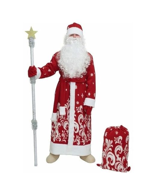 RecoM Карнавальный костюм Дед Мороз р. рост 182 см