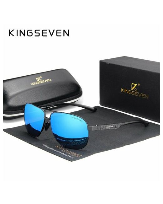 Kingseven Солнцезащитные очки авиаторы спортивные с защитой от УФ поляризационные для черный