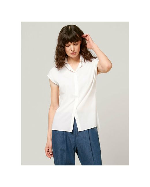 Colletto Bianco Блуза прямой силуэт короткий рукав размер 44