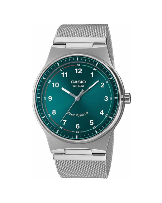 Casio Наручные часы MTP-RS105M-3B серебряный зеленый