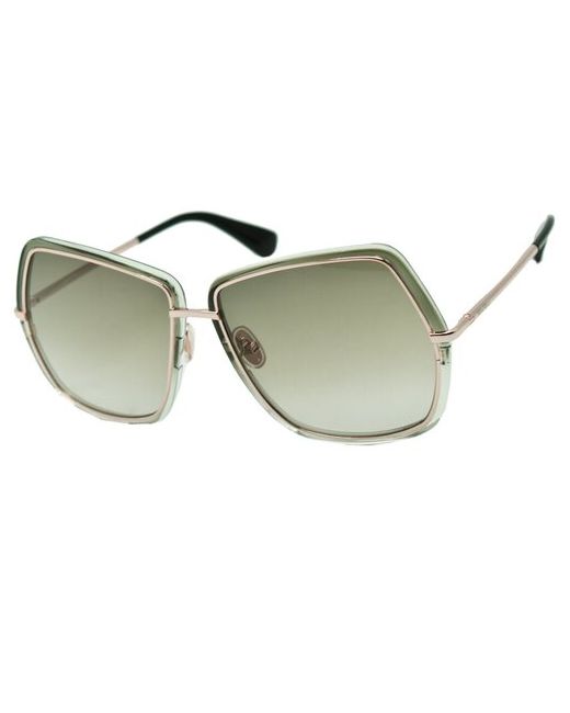 Max Mara Солнцезащитные очки бабочка оправа металл градиентные с защитой от УФ для золотой