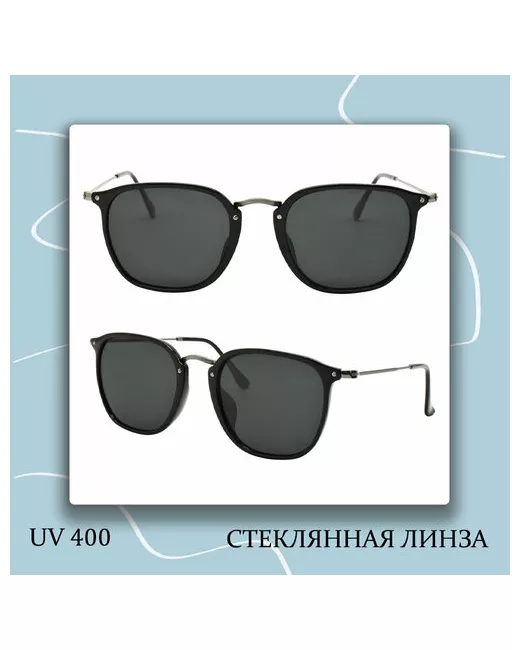 Lero Солнцезащитные очки квадратные оправа металл с защитой от УФ
