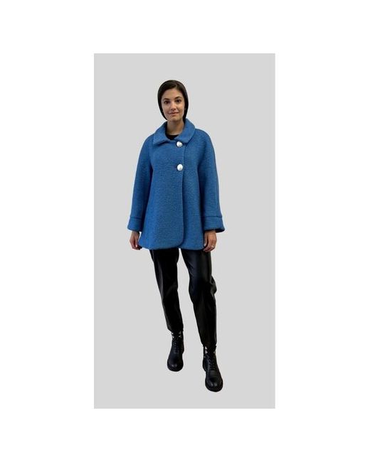 Финн Пальто-пиджак демисезонное силуэт трапеция укороченное размер 52