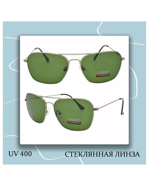 Lero Солнцезащитные очки квадратные оправа с защитой от УФ серебряный