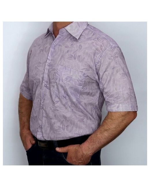 Mixers Рубашка повседневный стиль прямой силуэт короткий рукав карманы размер L голубой
