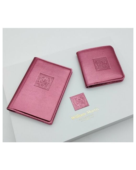 William Morris Набор глянцевая фактура отделение для карт подарочная упаковка розовый