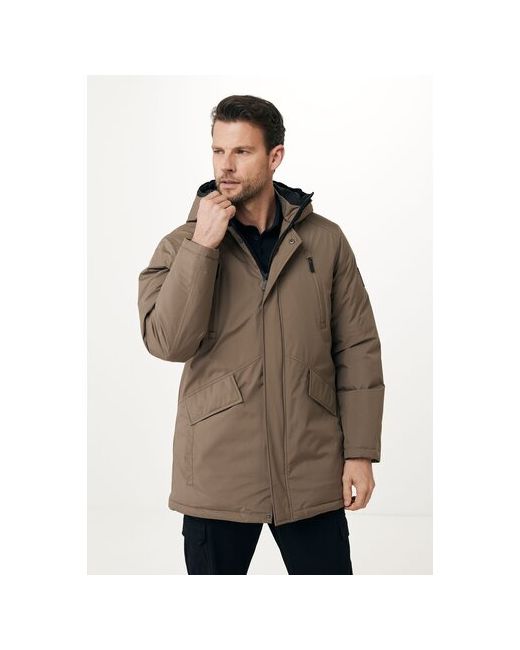 Mexx Куртка демисезон/зима силуэт прямой капюшон карманы размер XL коричневый