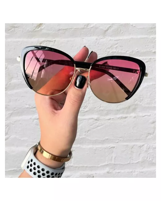 Sunglass Солнцезащитные очки кошачий глаз градиентные с защитой от УФ для черный