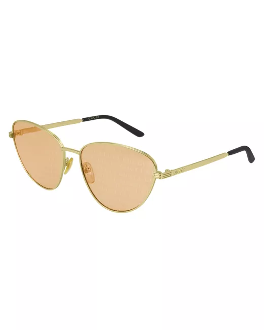 Gucci Солнцезащитные очки кошачий глаз оправа с защитой от УФ для желтый