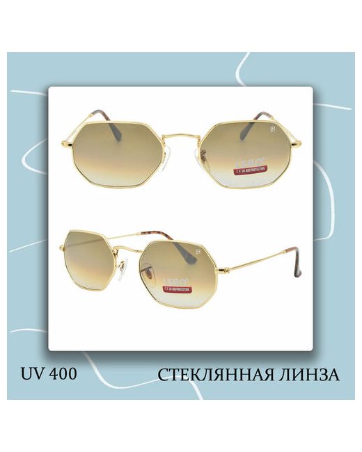 Lero Солнцезащитные очки оправа с защитой от УФ градиентные золотой