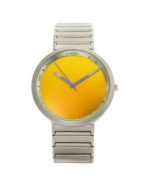 Offstage Наручные часы серые наручные из стали с желтым циферблатом