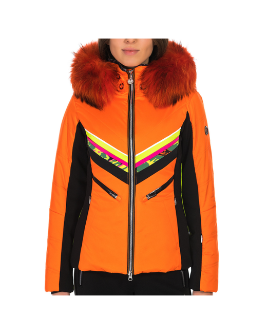 Sportalm Куртка зимняя размер 34 черный оранжевый